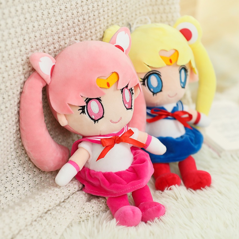 Kawaii Sailor Moon Plush Doll Moon Boneka Moon Kelinci Lucu Mainan Mewah Sofa Rumah Dekorasi Kamar Tidur Untuk Hadiah Ulang Tahun Pacar