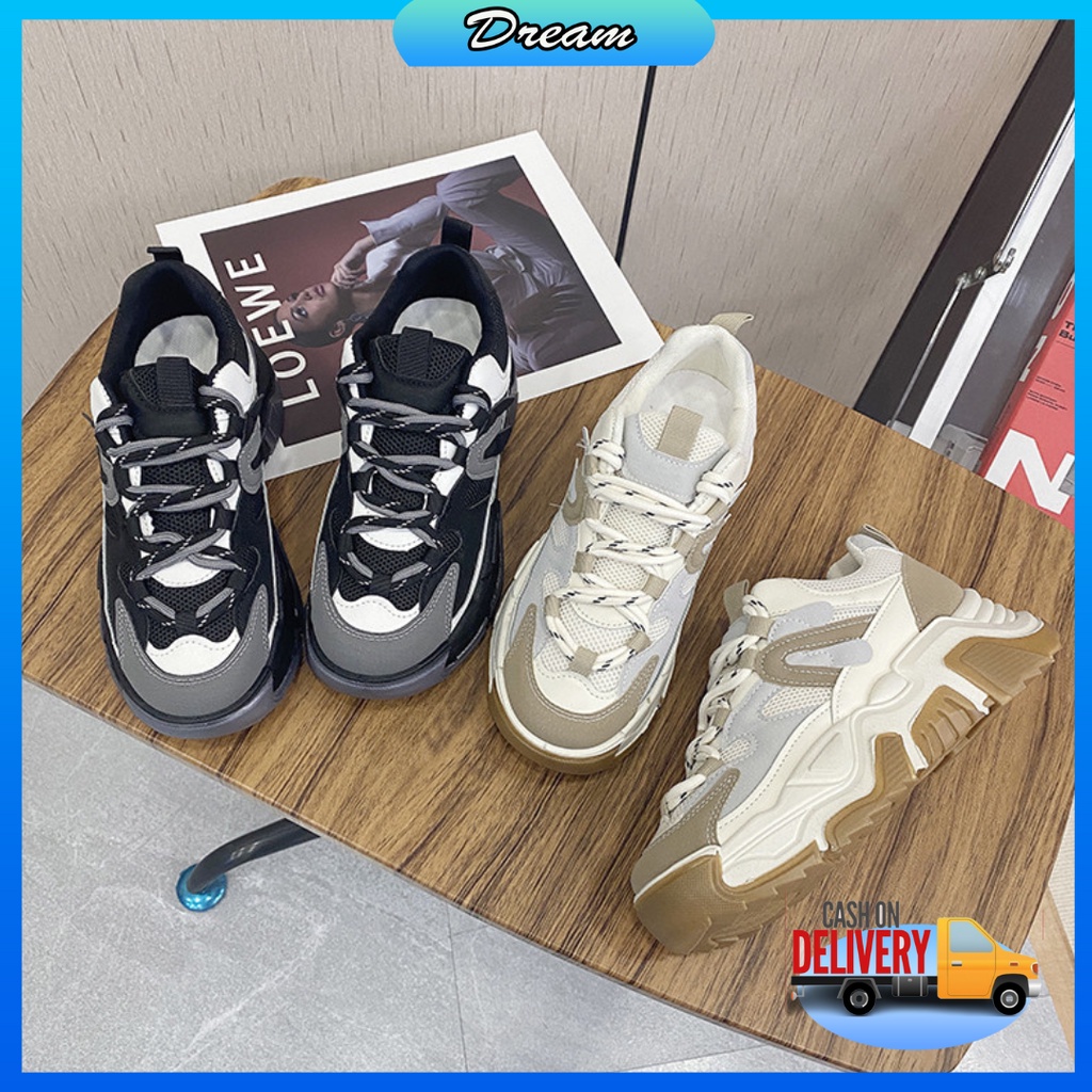 [DREAM] 194 Restock Sepatu Sneakers Tali Ala Korea Wanita Import Premium Quality