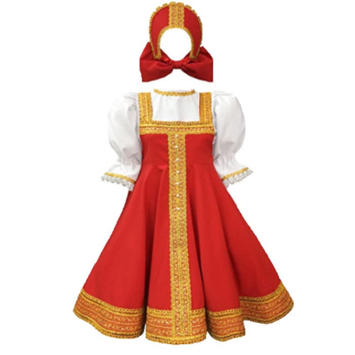 Tangencotangen International Dress Rusia Girls Baju Kostum Negara Rusia Anak Kn01