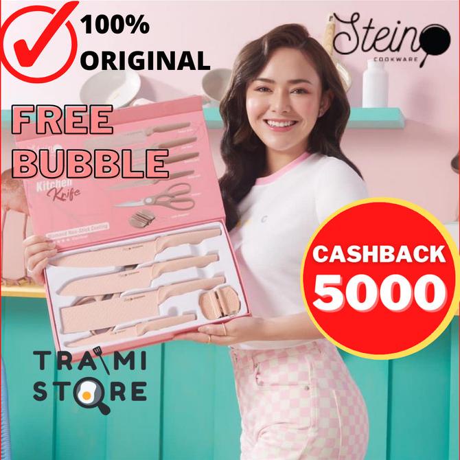 STEINCOOKWARE PISAU DIAMOND KNIVES SET 6 in 1 ORIGINAL STEIN