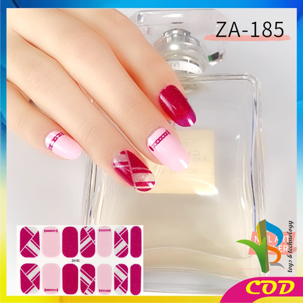 RB-K54 Stiker Kuku Wanita Nail Art Sticker / Sticker Kuku Fashion Wanita Murah Anti Air / Stiker Kuku Korea Murah