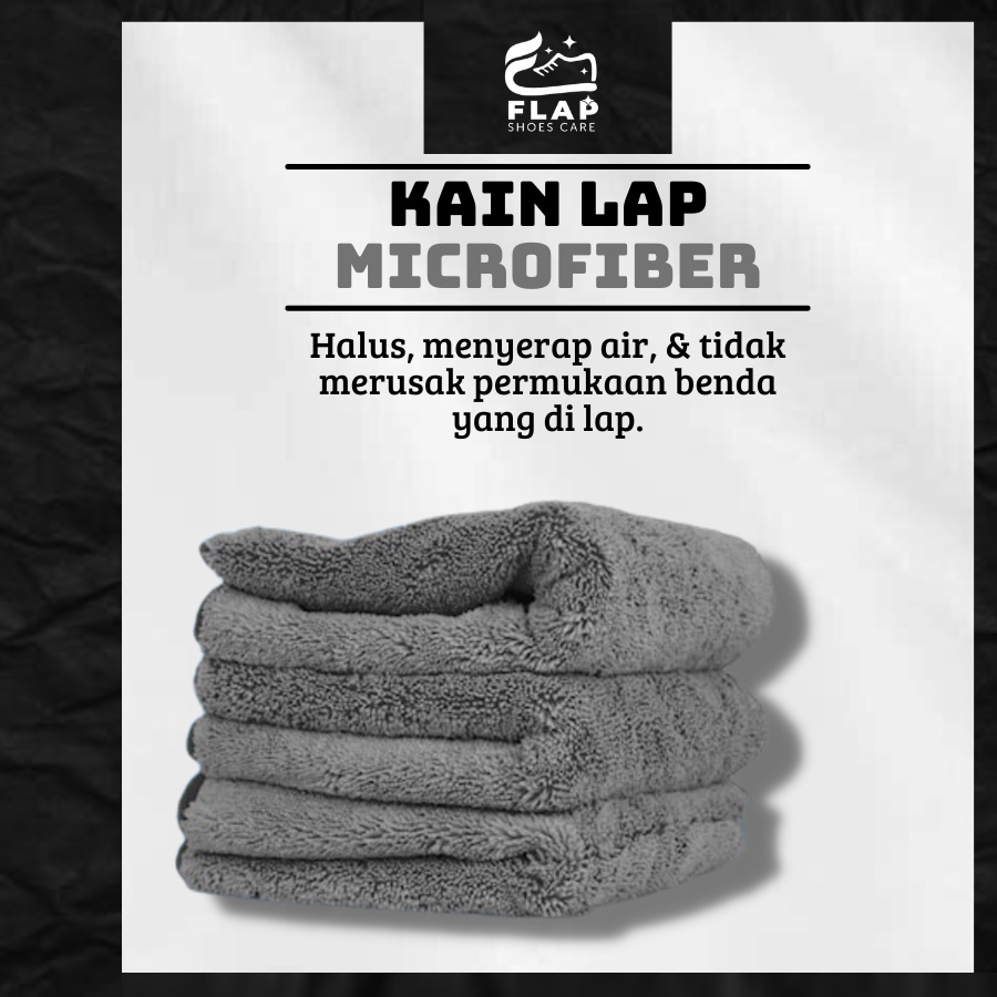 Kain lap microfiber pembersih sepatu lap mobil motor kain lap dapur kain lap serbaguna kain lap anti