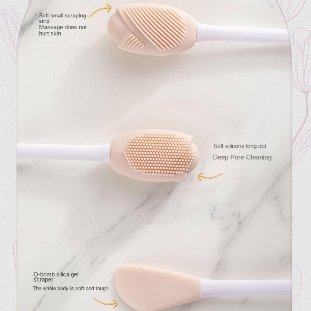 Agustina Masker Wajah Mixing Bowl Set Portable Perawatan Wajah Silikon Lembut SPA Perlengkapan Kecantikan Masker DIY Aksesoris Makeup Mixing Stick Wadah Kosmetik Sendok Masker Mangkuk Brushes