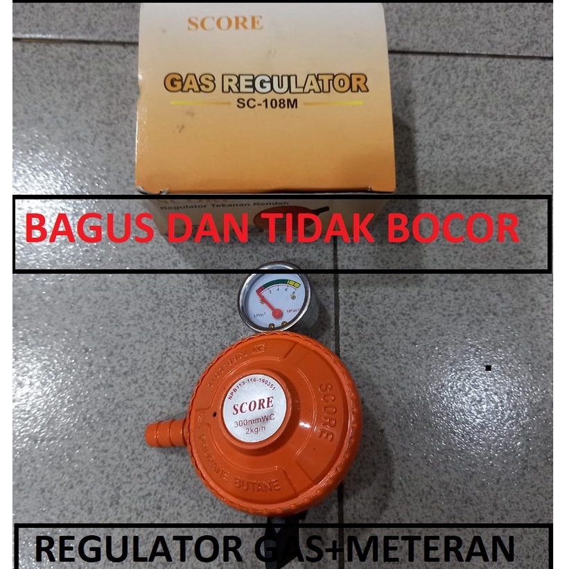 regulator gas tekanan rendah/ regulator kompor gas score kepala gas aman dan awet anti bocor