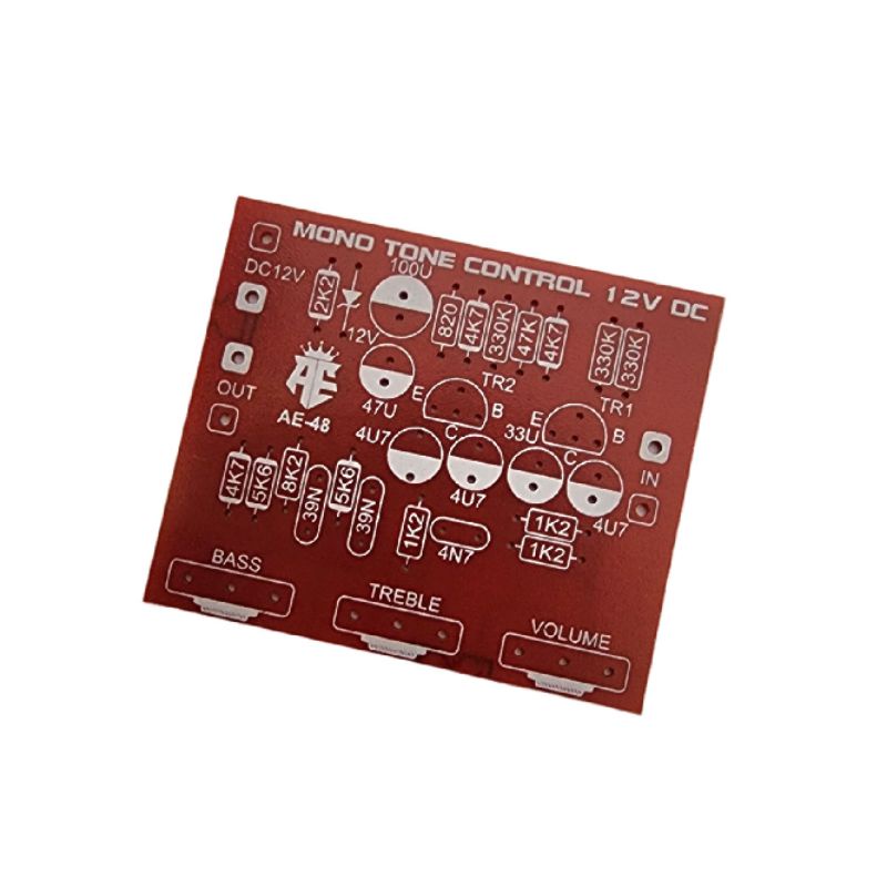 PCB Tone Control Mono Bass Treble 12V DC AE-48