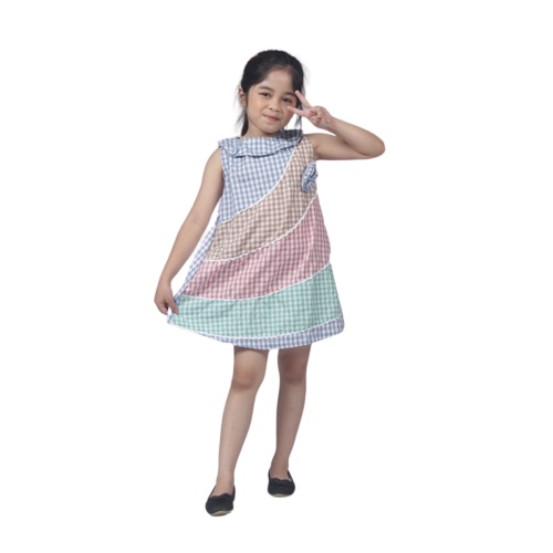 TokoMilkan - Baju Anak Perempuan YUKI DRESS KIDS / Dress Anak CEWEK Umur 1 - 6 Tahun