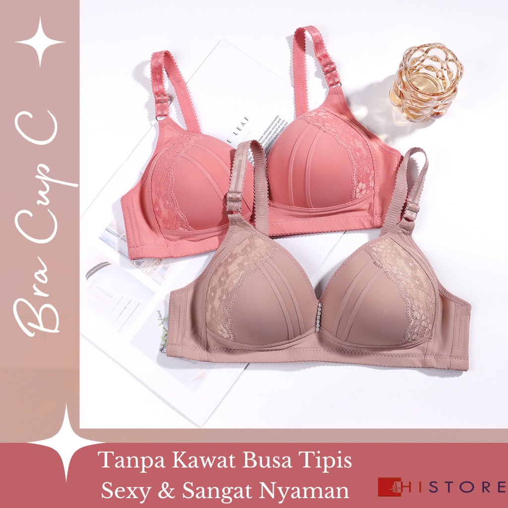 [HI] Bra BH FASHION CUP C Fashion Wanita Bra Premium Busa Tipis Tanpa Kawat Sangat Nyaman A6224