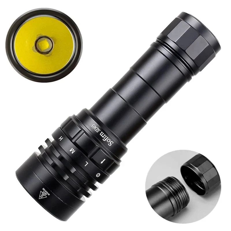Sofirn SD05 Scuba Senter Menyelam LED CREE XHP50.2 3000 Lumen