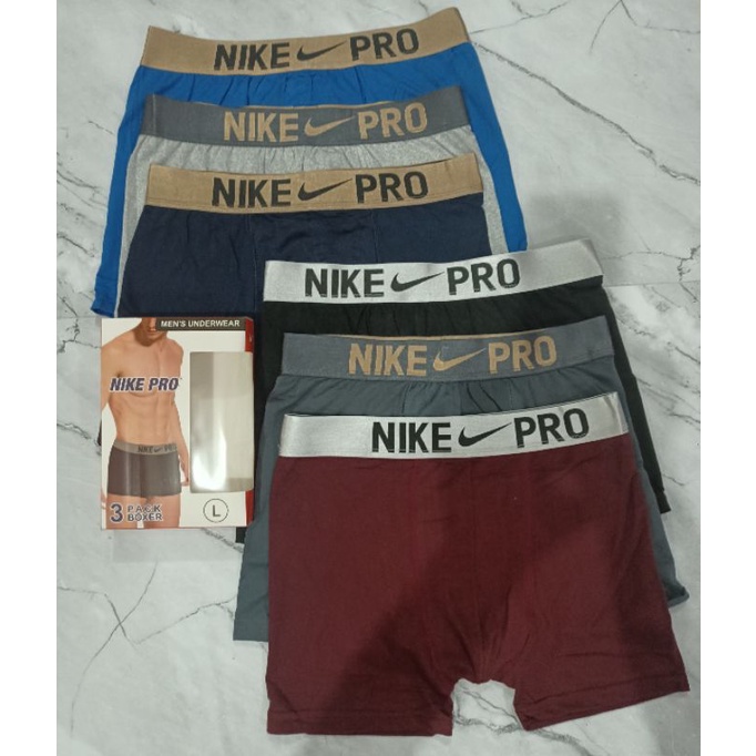 3 PCS CELANA DALAM BOXER PRIA / BOXER NIKEEE PRO / BOXER PREMIUM