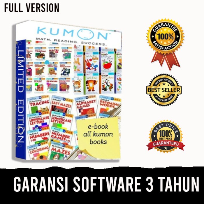 PAKET KUMON LENGKAP UNTUK ANAK + BONUS