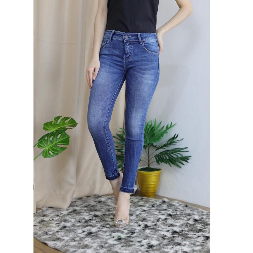 CELANA JEANS WANITA - ANKLE SYR JEANS [PKY.11De22ғ]