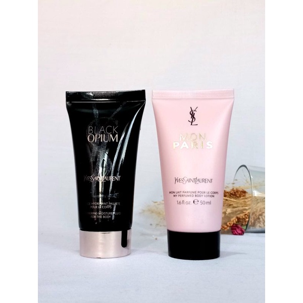 YSL Black Opium Shimmering  Body Lotion 50ml/ Mon Paris Body Lotion 50ml