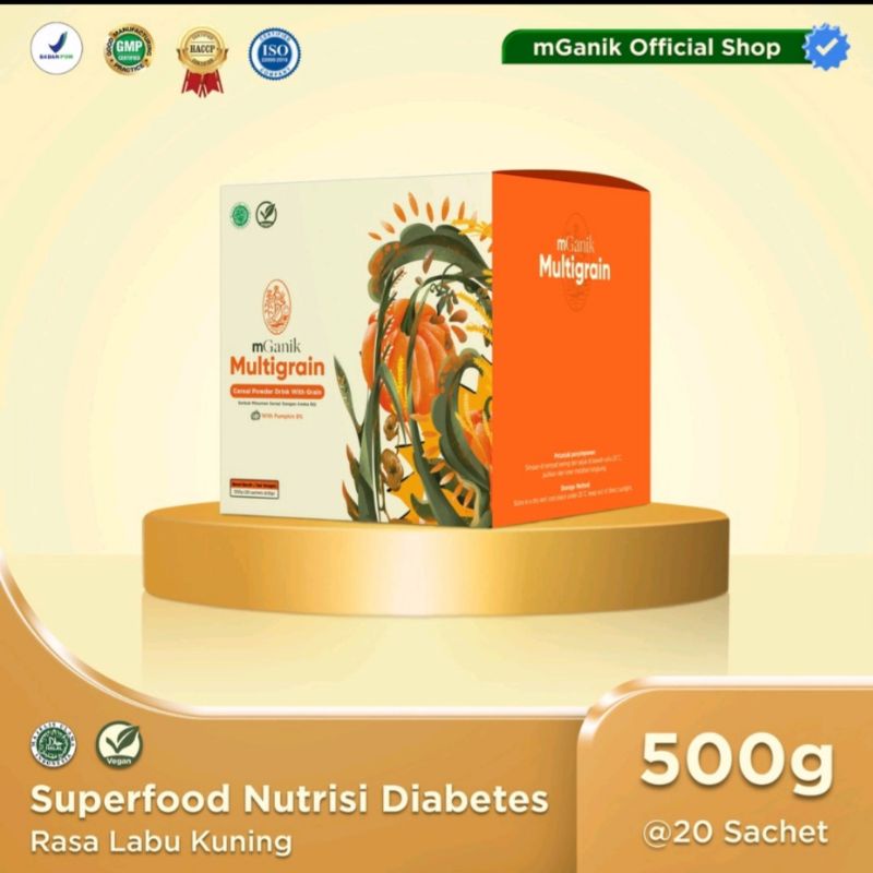 mGanik Multigrain, Superfood diabetes, rasa Labu kuning 500gram