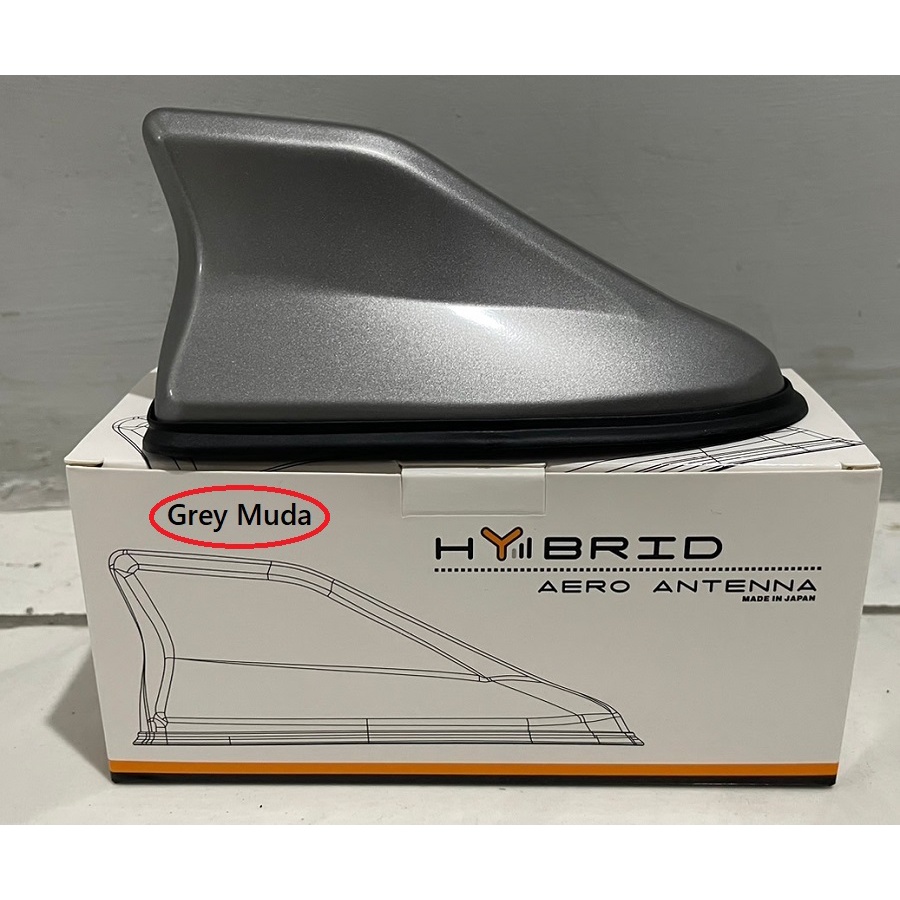 Antena Sirip Hiu Hybrid Grey JS Racing / Shark Fin Hybrid