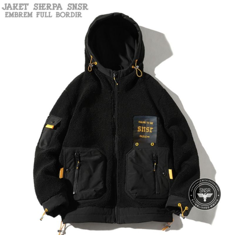 JAKET SHERPA BULU PRIA/WANITA RESLETING WATERPROOF  - JAKET MUSIM DINGIN - JAKET BULU - SERPA  - JAKET SERPA