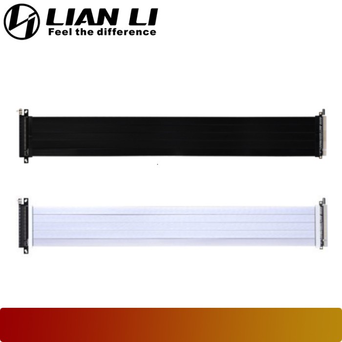 LIAN LI 600mm PCI-e 4.0 riser cable - Putih