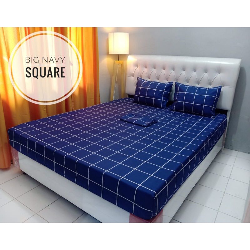 Sprei Big Navy // Big Grey Square