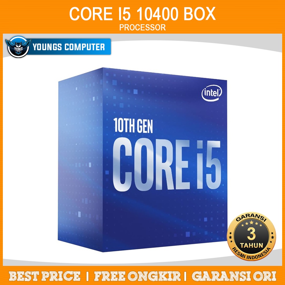 PROCESSOR INTEL CORE I5 10400 2.9GHz Upto 4.3GHz LGA 1200 BOX