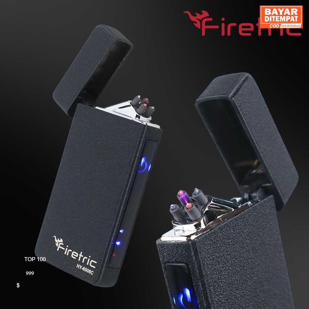 ( ORI ) Firetric Korek Api Elektrik Double Pulse Plasma Arc Lighter - HY-6008C