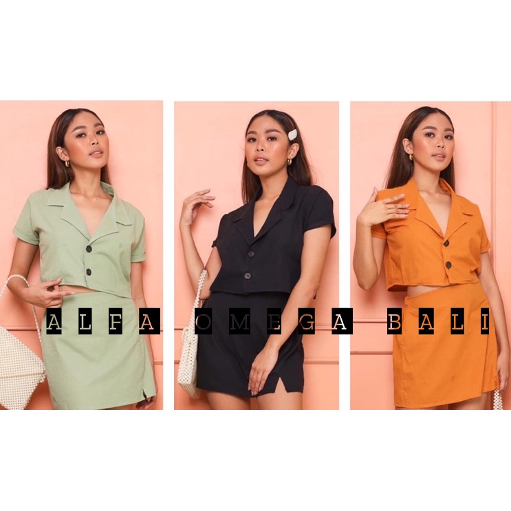 PROMO!! Satu Setelan Jessi Mini Skirt Set