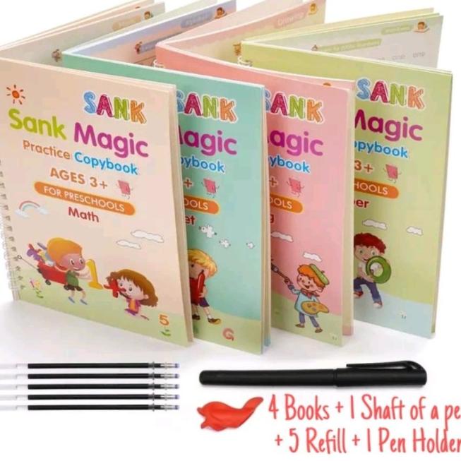

[KODE RPW88] Sank Magic 3D Buku Edukasi Anak Belajar Menulis Untuk TK Angka & Huruf / buku megic