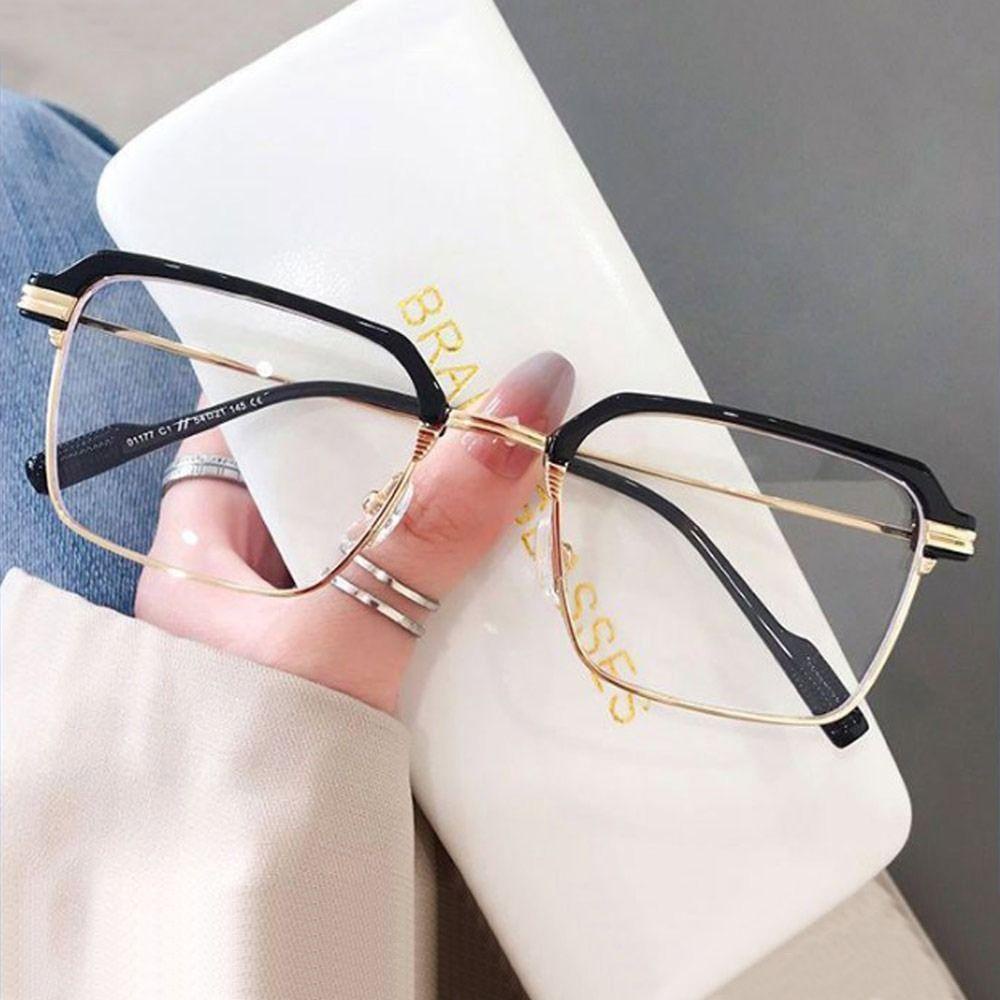 Nanas Anti-Cahaya Biru Kacamata Mode Portabel Perlindungan Mata Bingkai Sangat Ringan