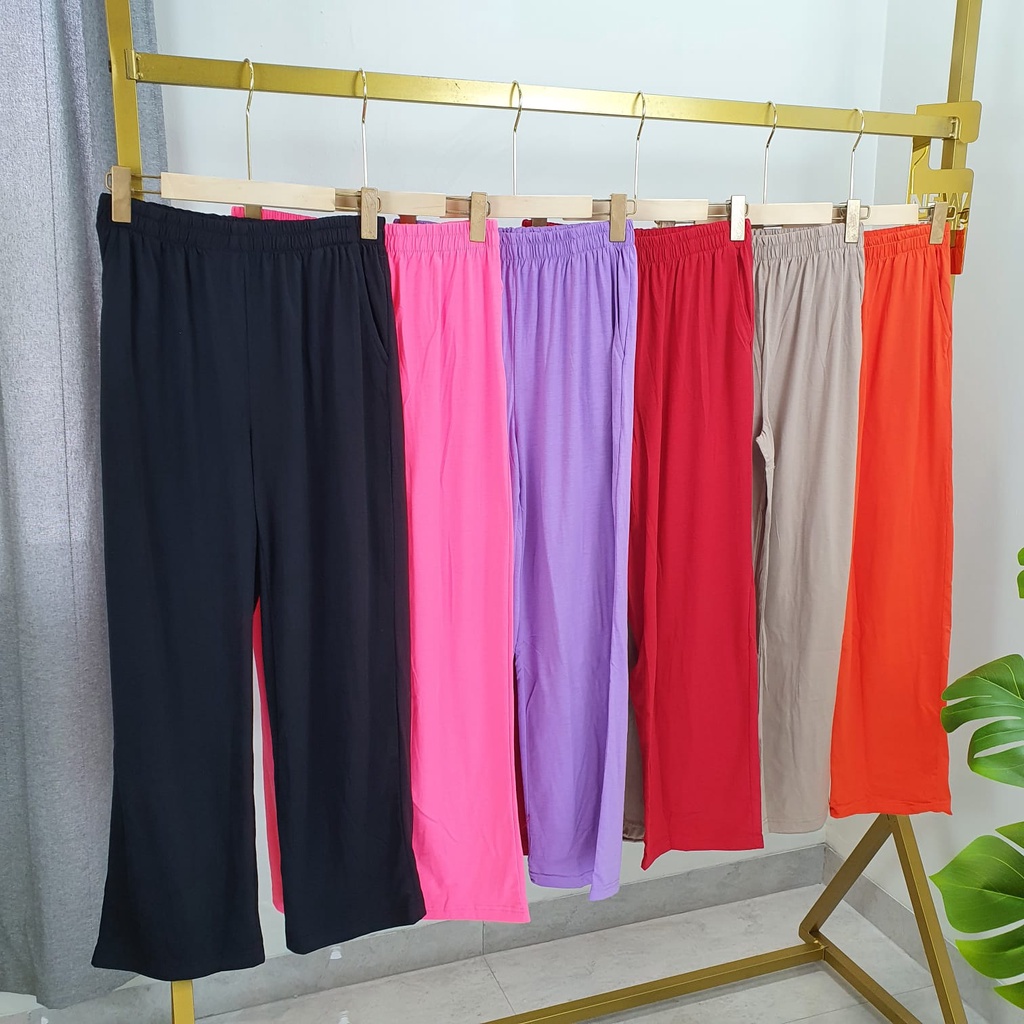 CELANA PANJANG KULOT KATUN FASHION WANITA IMPORT BANGKOK NOB