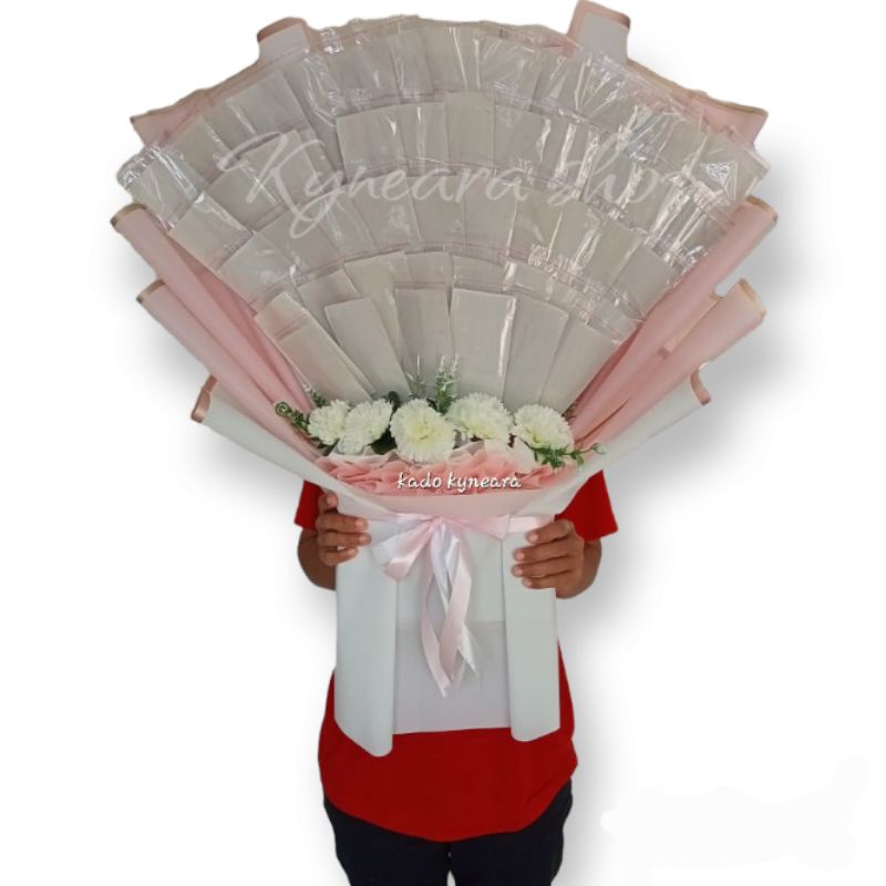 rangka buket uang kosongan jumbo isi 50 lembar / 100 lembar ready