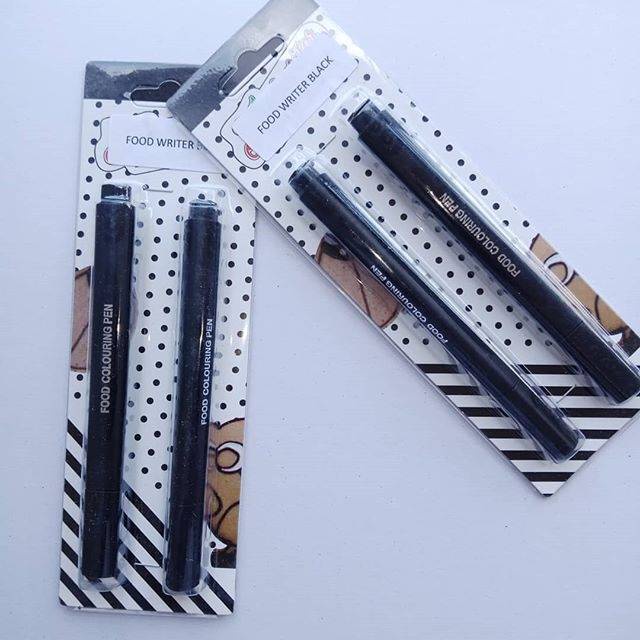 

Food writer Edible Pen hitam pen penghias makanan