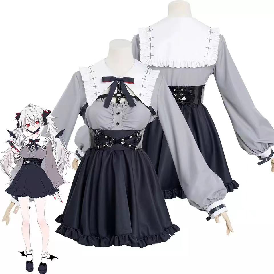 Vtuber Kuzuha Sanya Cosplay Costume Women Dress Outfits Halloween Carnival Suit