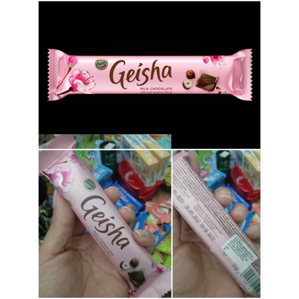 

Geisha Milk Chocolate Hazelnut 37g/pcs Product Finland
