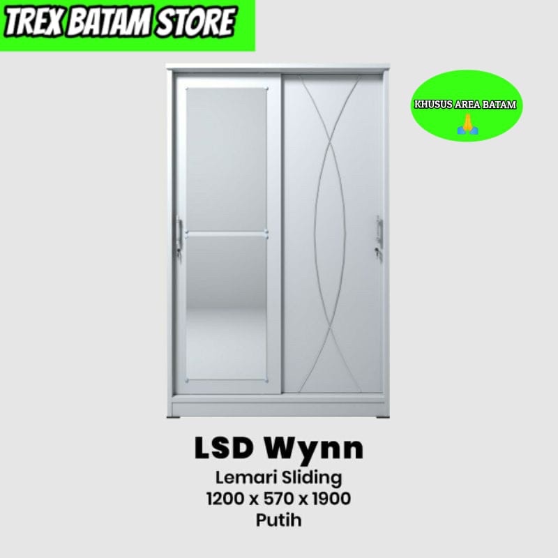 LSD WYNN LEMARI PAKAIAN SLIDING (BATAM)