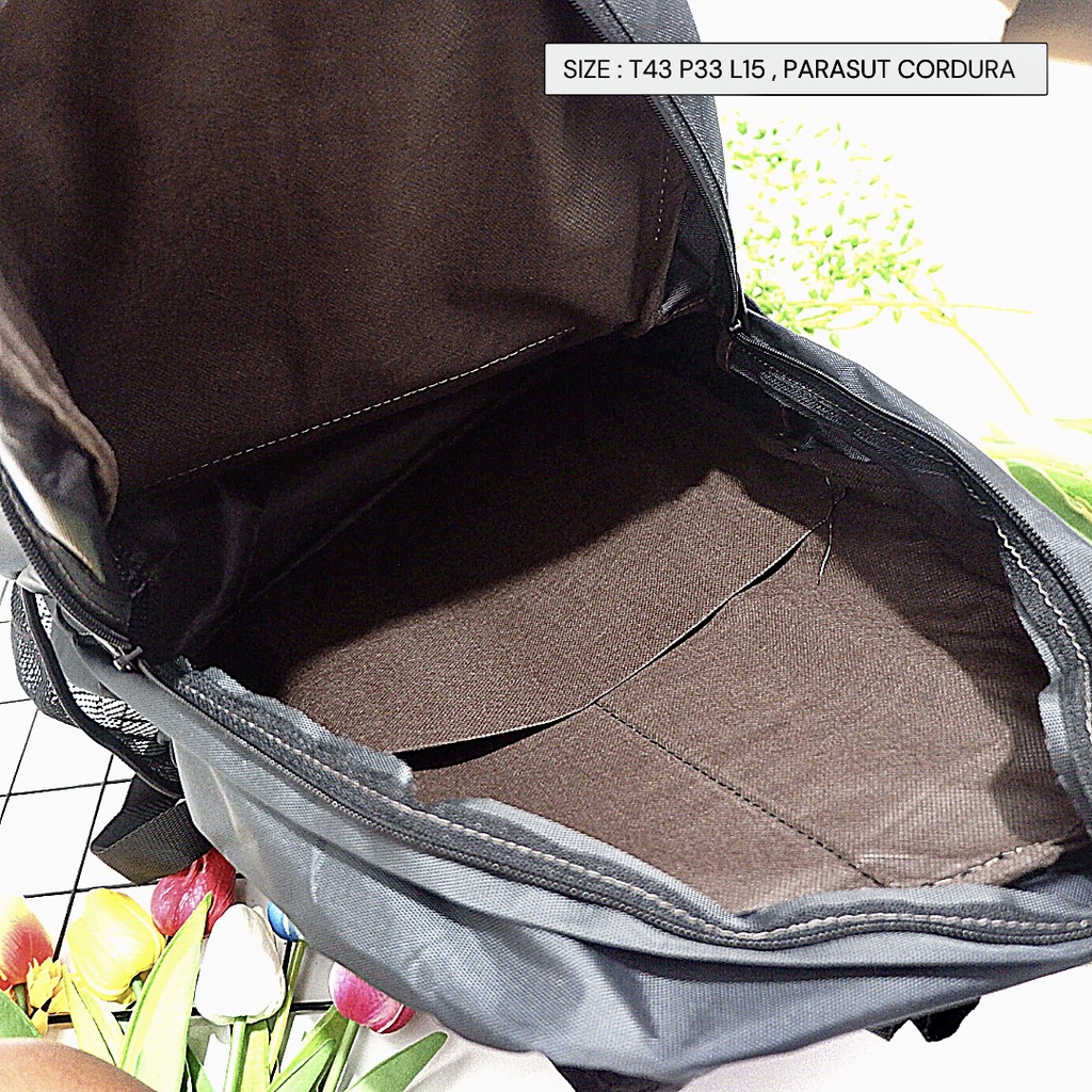 HYENA tas ransel sekolah SD/SMP POLOS anak laki / Perempuan Tas punggung bahan cordura murah semarang