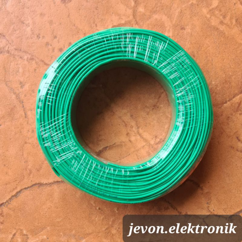 Kabel Perdana 1 Roll 1x0,75 per roll 100 m meter Serabut Tembaga Merah Hitam Kuning Hijau Biru
