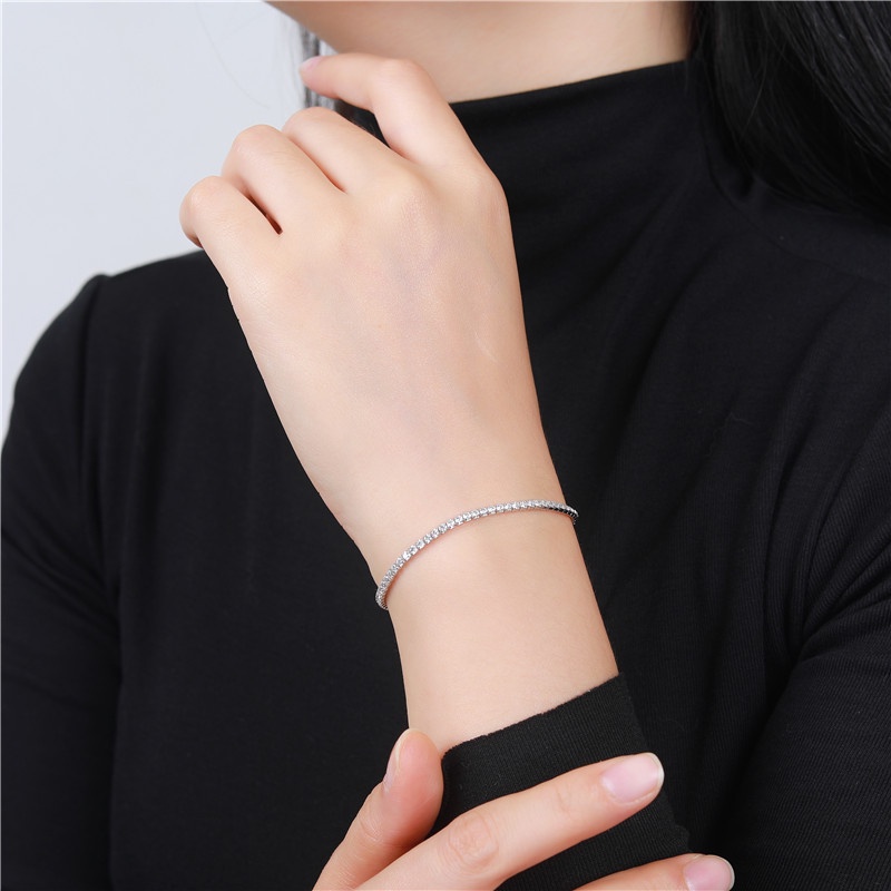 【COD】Gelang Kristal Cahaya Mewah Mikro Hias Zirkon Sederhana Dapat Disesuaikan Tangan Perhiasan Fashion Gelang Korea Murah Jewelry Aksesoris 2022 Terbaru Ready Stock-FA