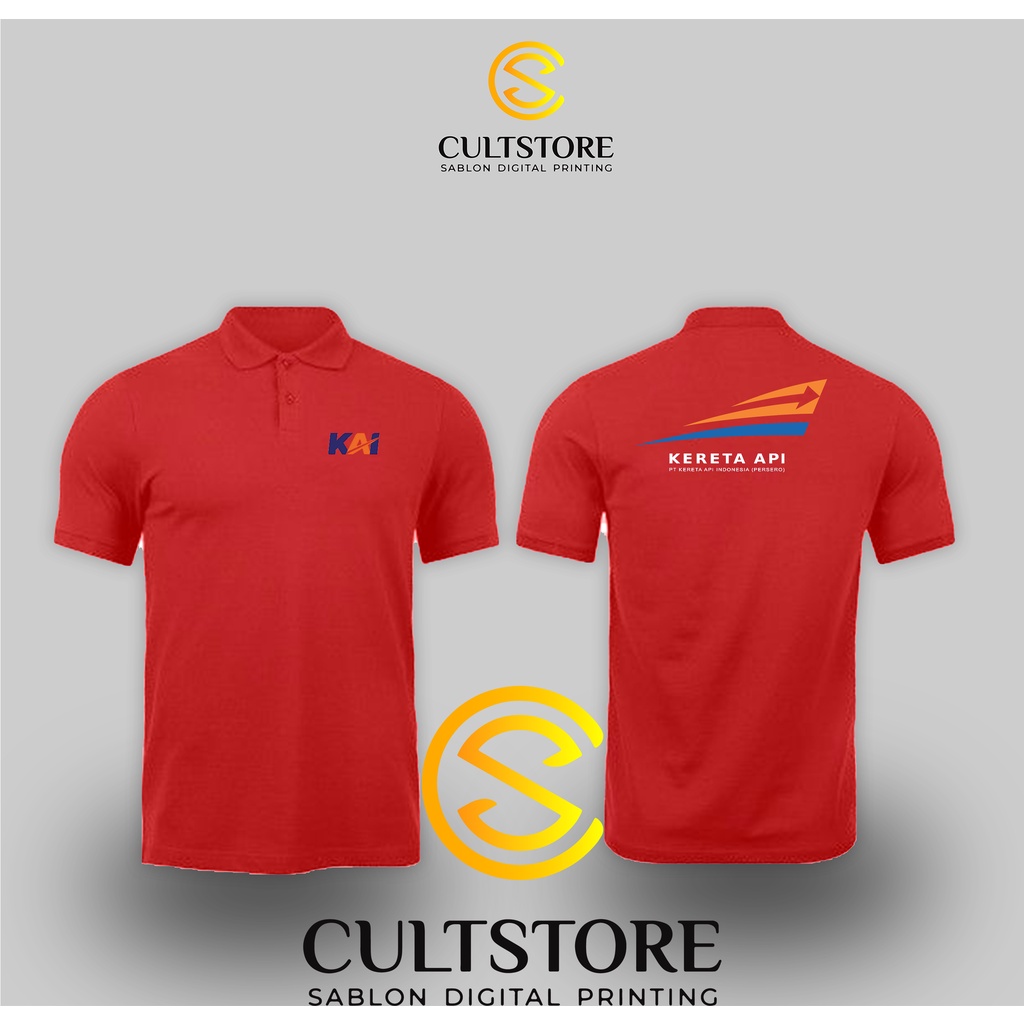 BAJU KAI INDONESIA POLOSHIRT - KAOS POLO JNE POLO SHIRT JNE BAJU TSHIRT EKSPEDISI JASA KIRIM BAJU BE