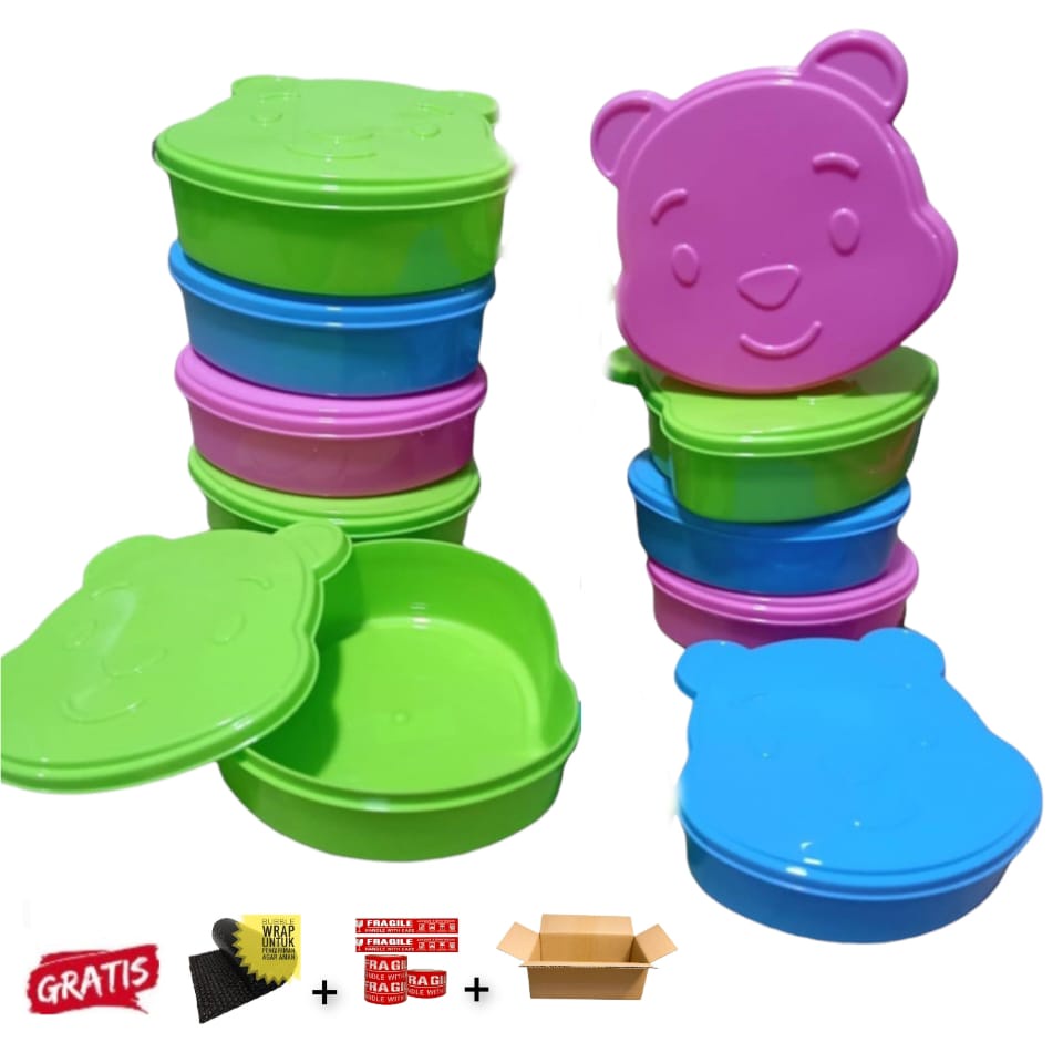 Misting Bekal Anak - Lunch Box Kecil - Wadah Makanan - Tempat Bekal Anak motip micky