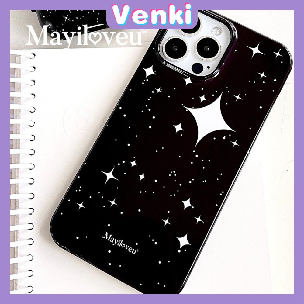 Case iPhone 14 Pro Max Soft TPU Candy Case Twinkling Star Glossy Black Case Camera Protection Shockproof For iPhone 13 12 11 Plus Pro Max 7 Plus X XR