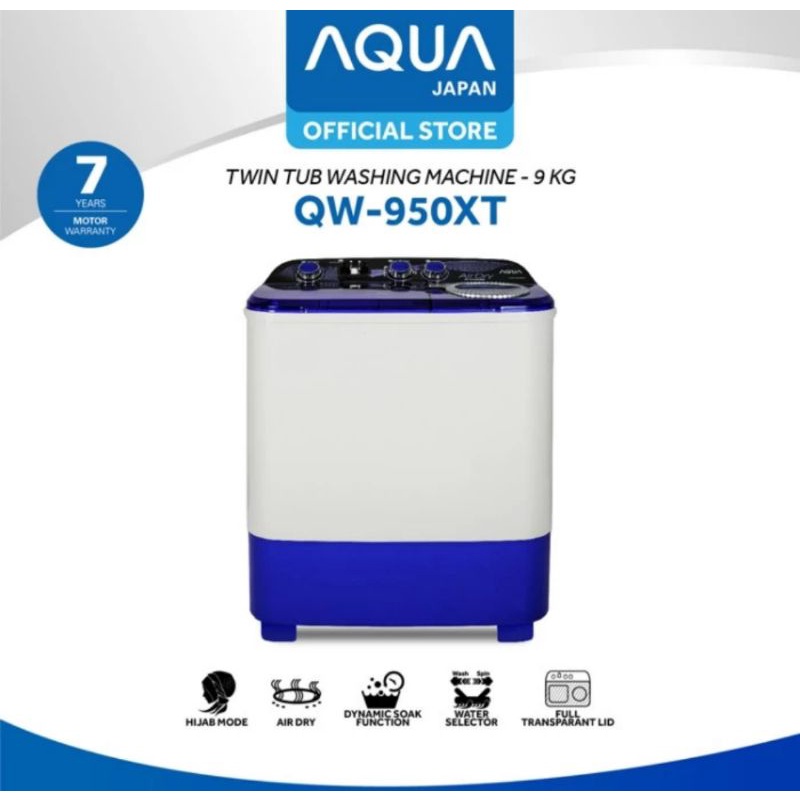 MESIN CUCI AQUA 9KG QWD-950XT