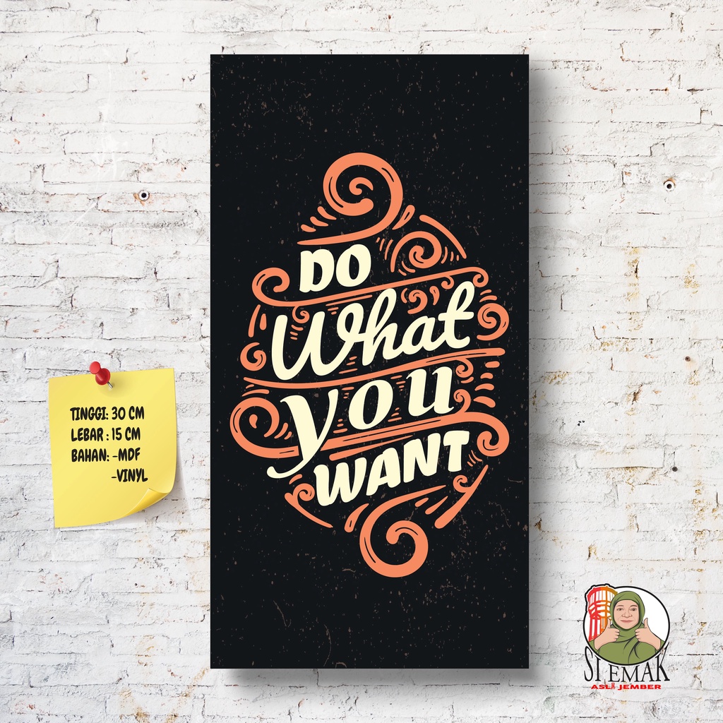 hiasan dinding  kamar wall decor QUOTE 1