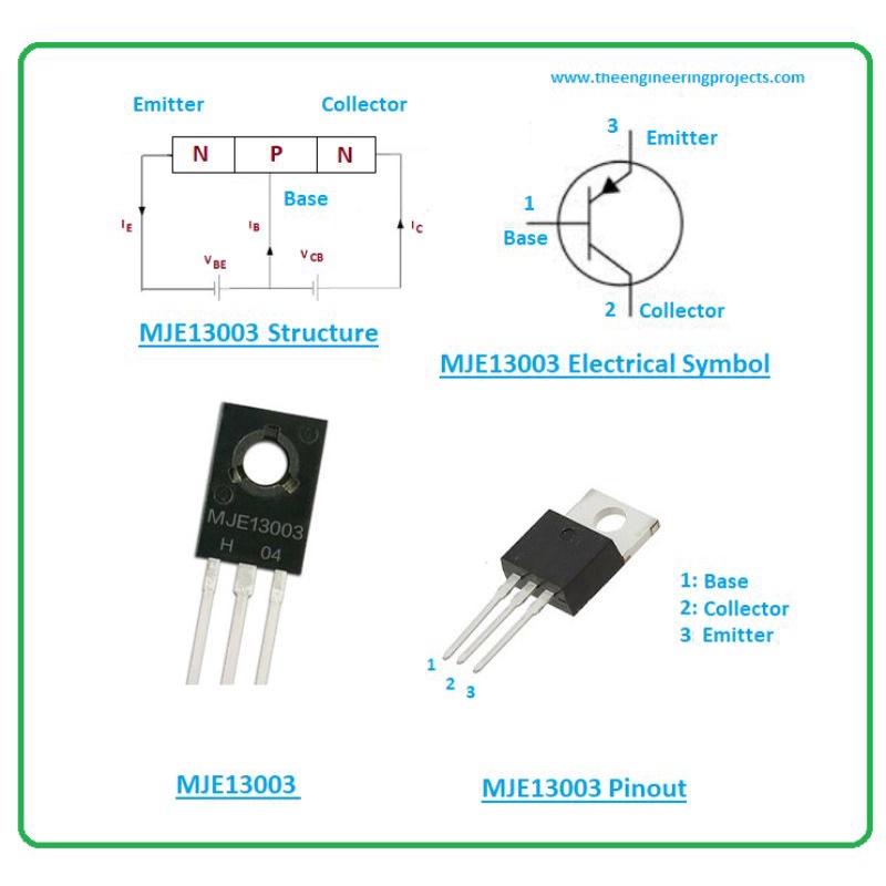 transistor 13003 bekas