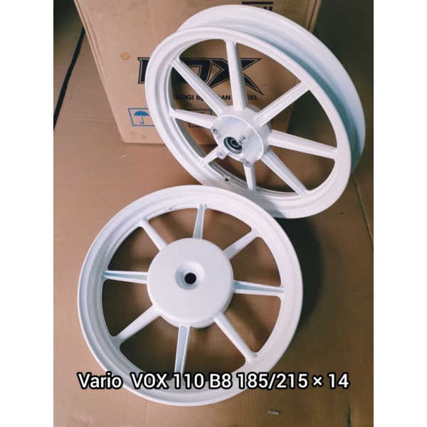 Velg Vox palang 8 model RCB 185/215-14 white vario 125 vario 150