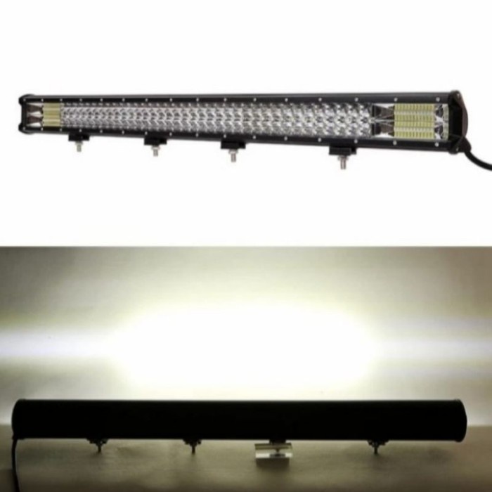 LAMPU TEMBAK LED BAR PANJANG 100 CM SINAR PUTIH 5kuning 375 WATT MURAH