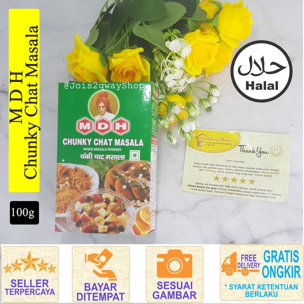 

Rempah-Rempah-MDH CHUNKY CHAT MASALA 100 GR / Bumbu Masakan India / Bumbu Import
