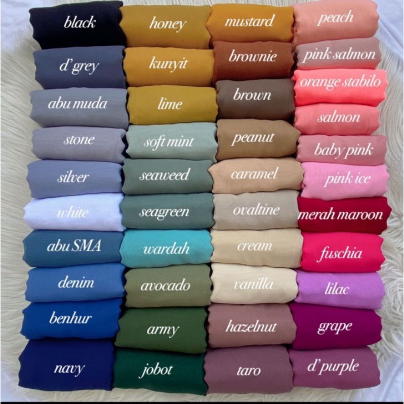 Paket Usaha 1kodi/178.000 Hijab Bella Square Segi empat (FREE SCRUNCCHIE)