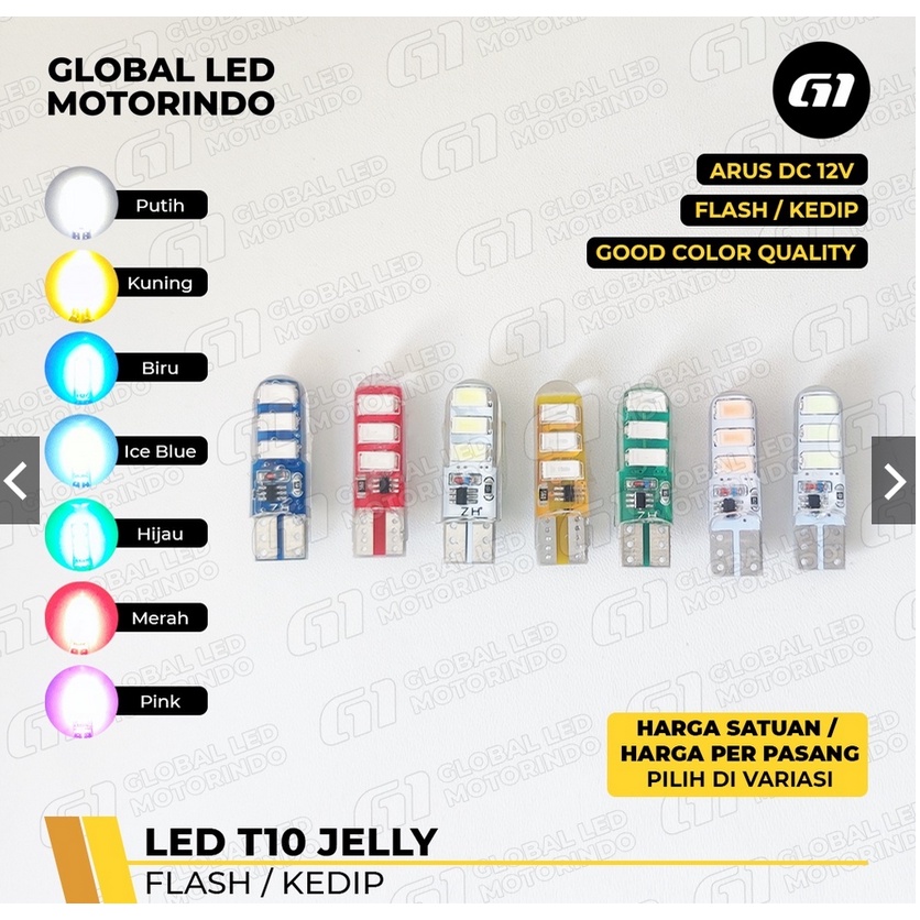 lampu sen jelly kedip led variasi motor mobil universal