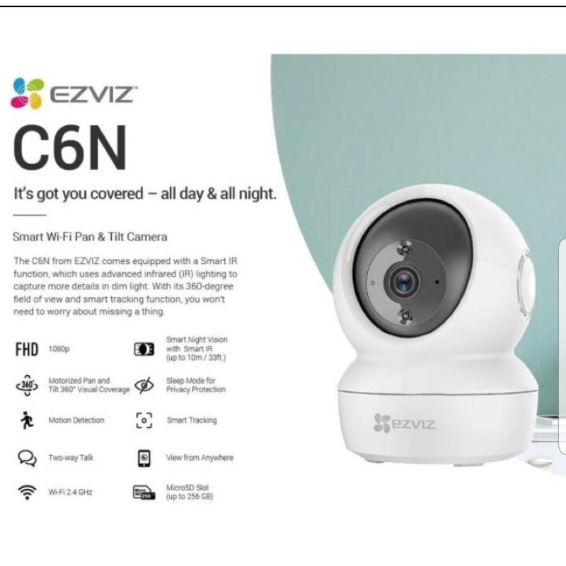 ezviz c6n 1080p wifi ip camera 2mp