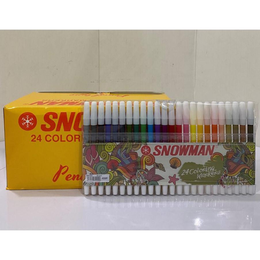 

BISA COD Spidol Kecil Snowman 24 Warna (PW-24A)
