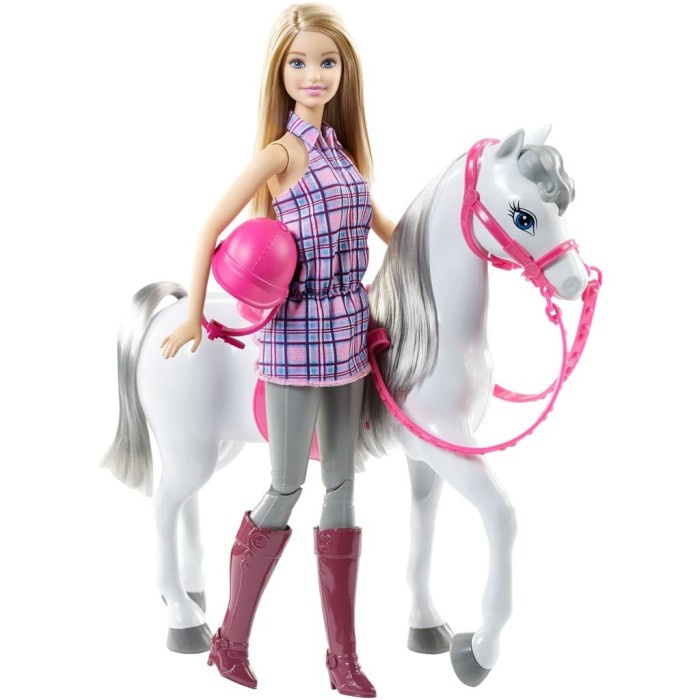 Boneka Barbie Doll And Horse Mattel - Kuda Bisa Dinaiki #Original