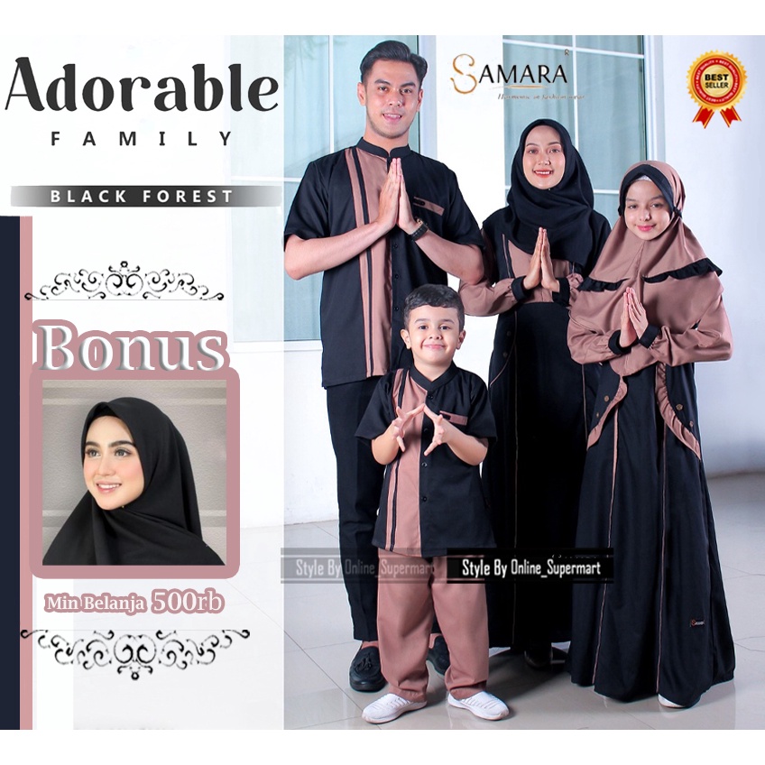 Gamis Couple 2023 Sarimbit Baju muslim Couple Keluarga